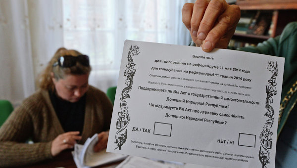 Putin Calls on Ukrainian Federalists to Put Off May 11 Vote